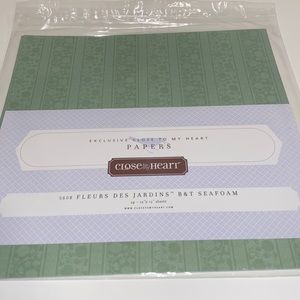 CLOSE TO MY HEART 12 x 12 SCRAPBOOKING PAGES SEAFOAM 24 pages BRAND NEW
